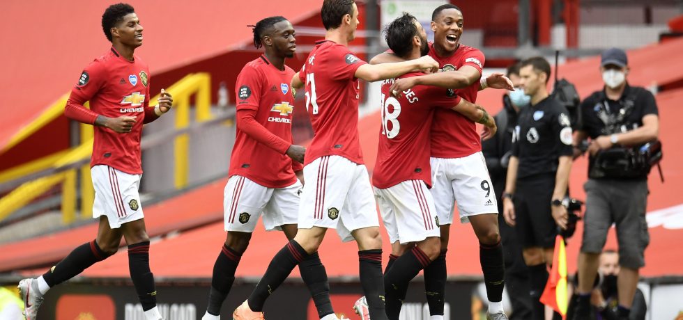 Jucătorii lui Manchester United. Sursă foto: twitter.com