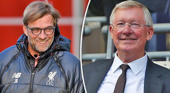 Jurgen Klopp și Sir Alex Ferguson. Sursă foto: express.co.uk