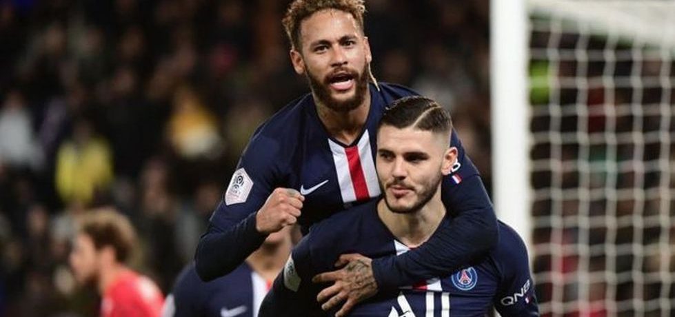 Neymar și Mauro Icardi. Sursă foto: depor.com