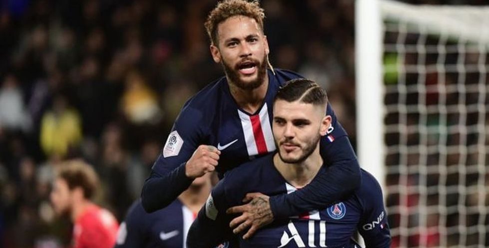 Neymar și Mauro Icardi. Sursă foto: depor.com