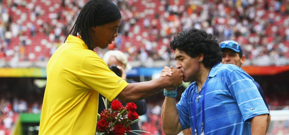Ziua în care Maradona l-a făcut pe Ronaldinho să plângă. Sursă foto: eurosport.ro