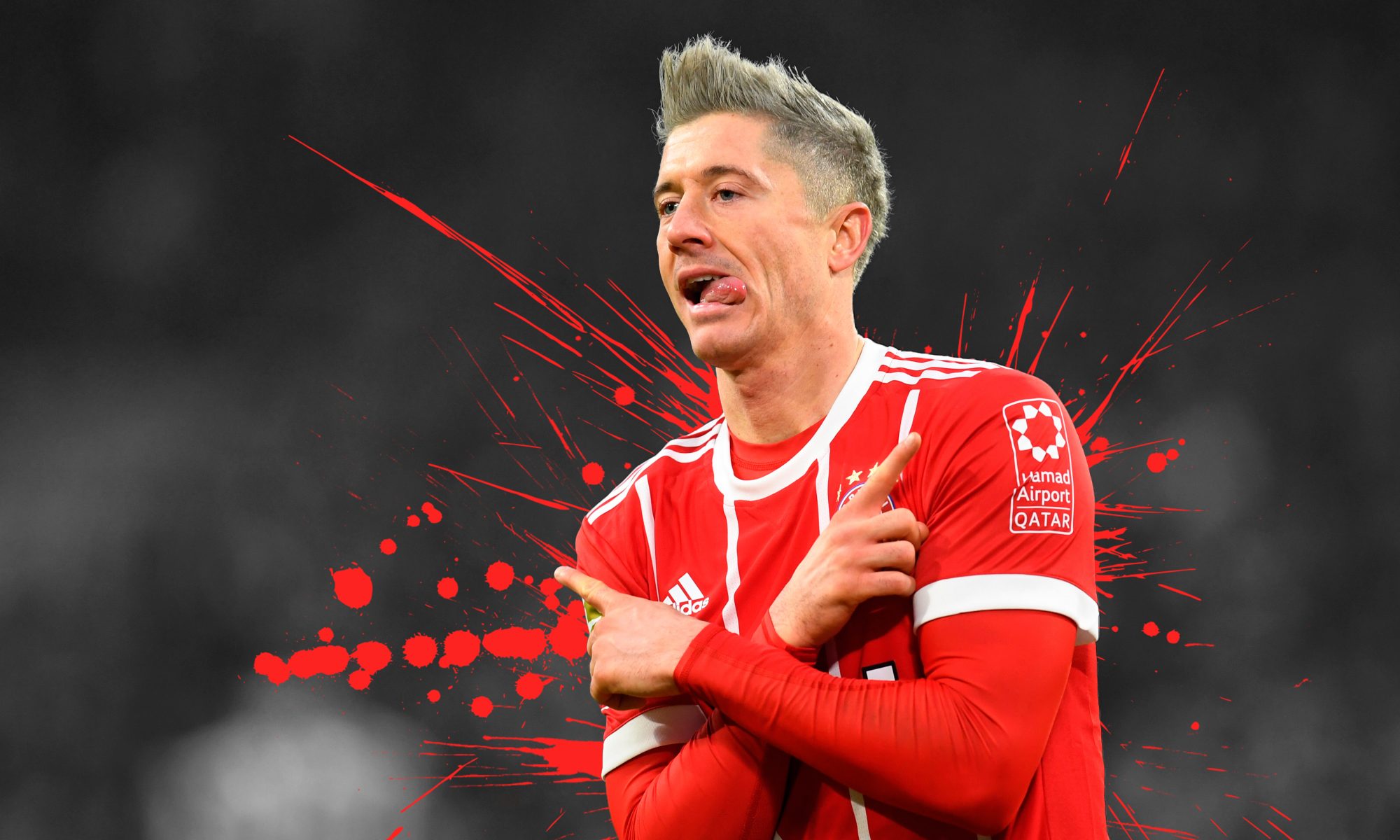 Robert Lewandowski. Sursă foto: wallpapercave.com
