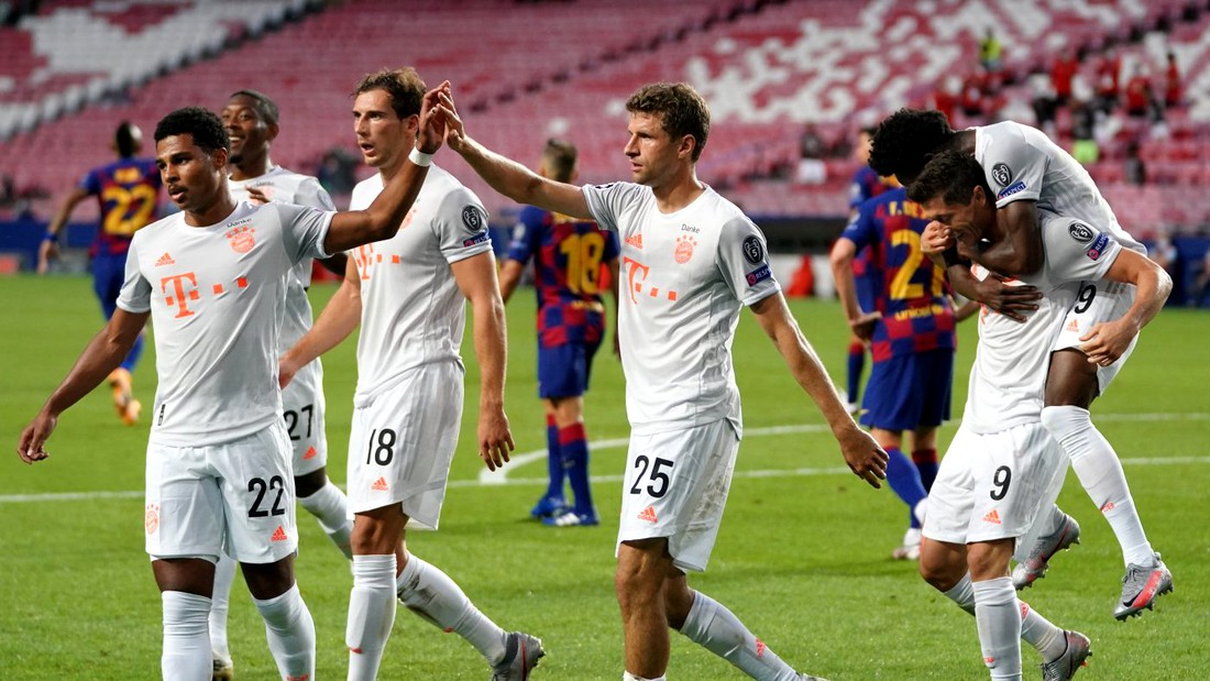 Jucătorii lui Bayern Munchen. Sursă foto: goal.com