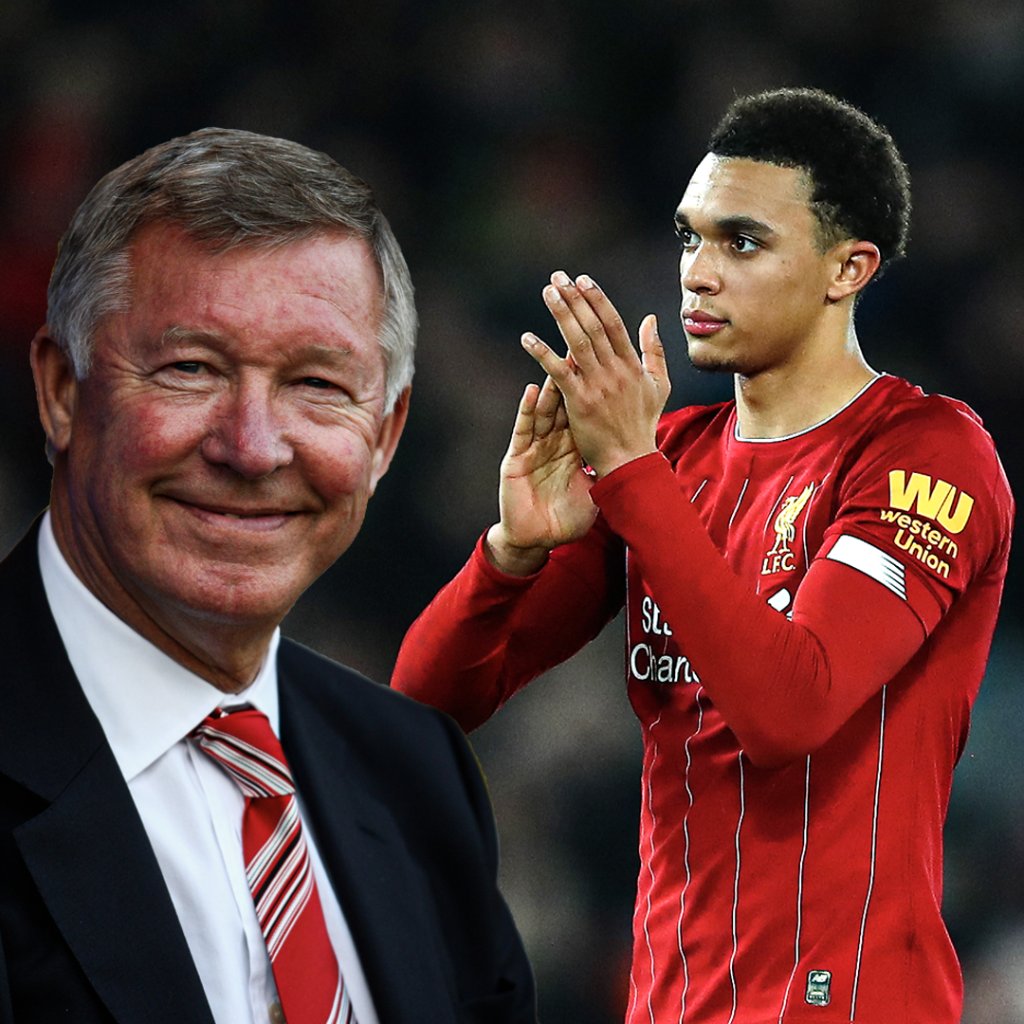 Sir Alex Ferguson și Trent Alexander-Arnold. Sursă foto: twitter