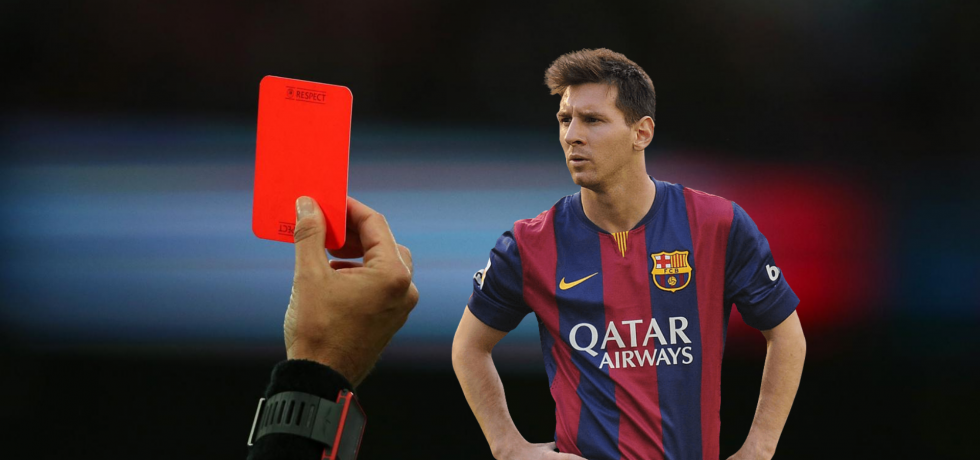Povestea primului cartonaș roșu primit de Messi. Video