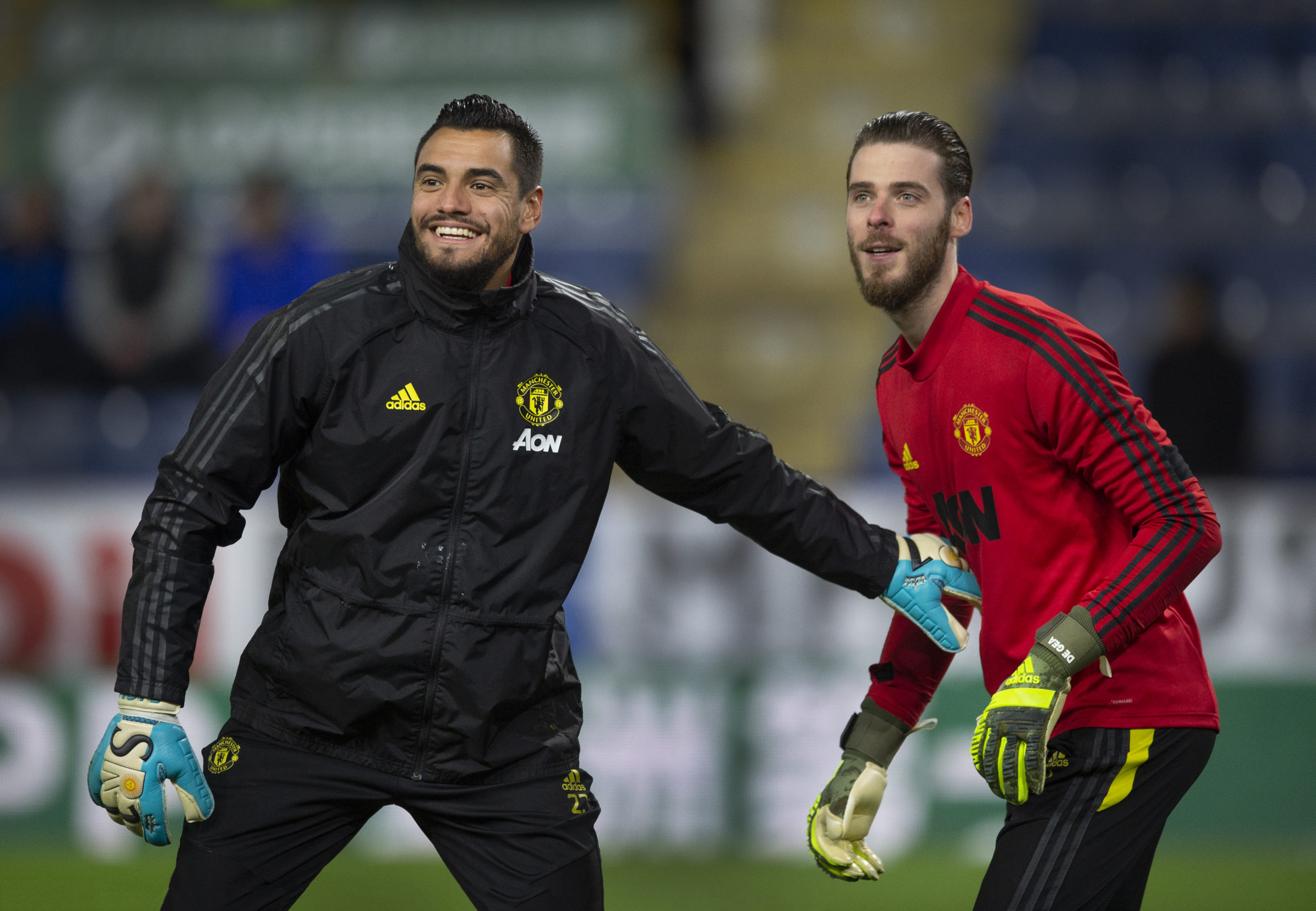 David De Gea și Sergio Romero. Sursă foto: goal.com