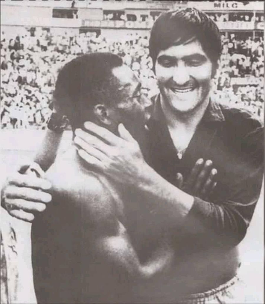 Rică Răducanu și Pele. Sursă foto: eurosport.ro