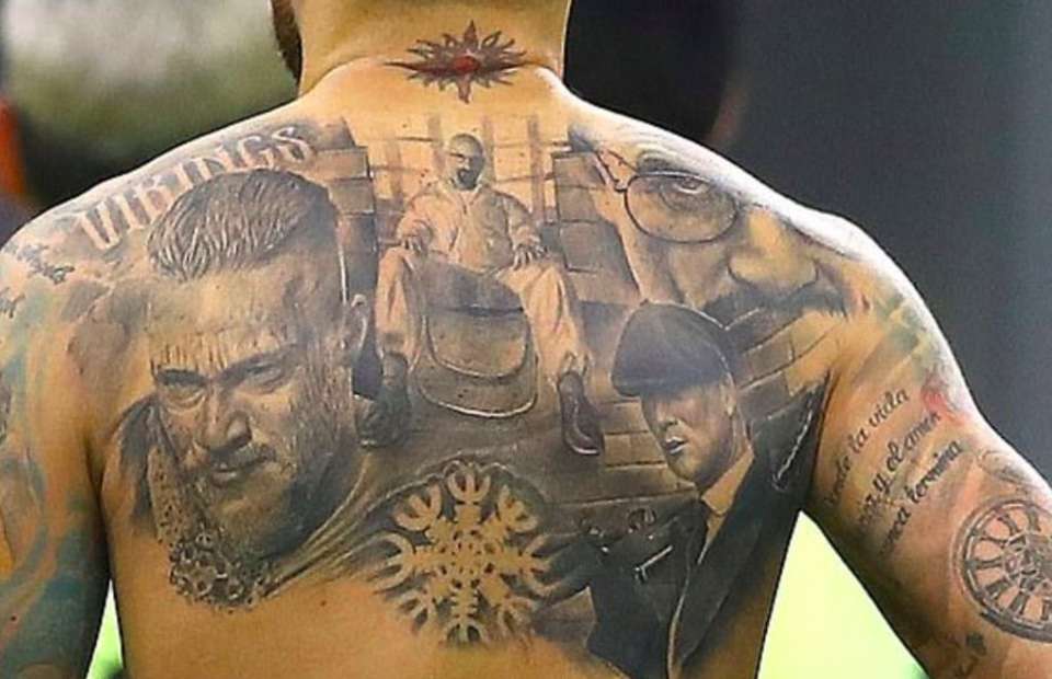 Tatuajul lui Nicolas Otamendi. Sursă foto: goal.com