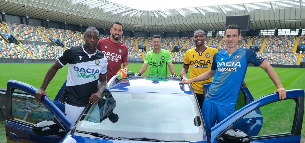 Legătura dintre Dacia și Udinese. Sursă foto: twitter.com