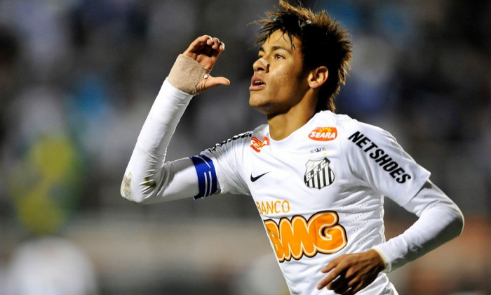 Neymar la Santos. Sursă foto: goal.com