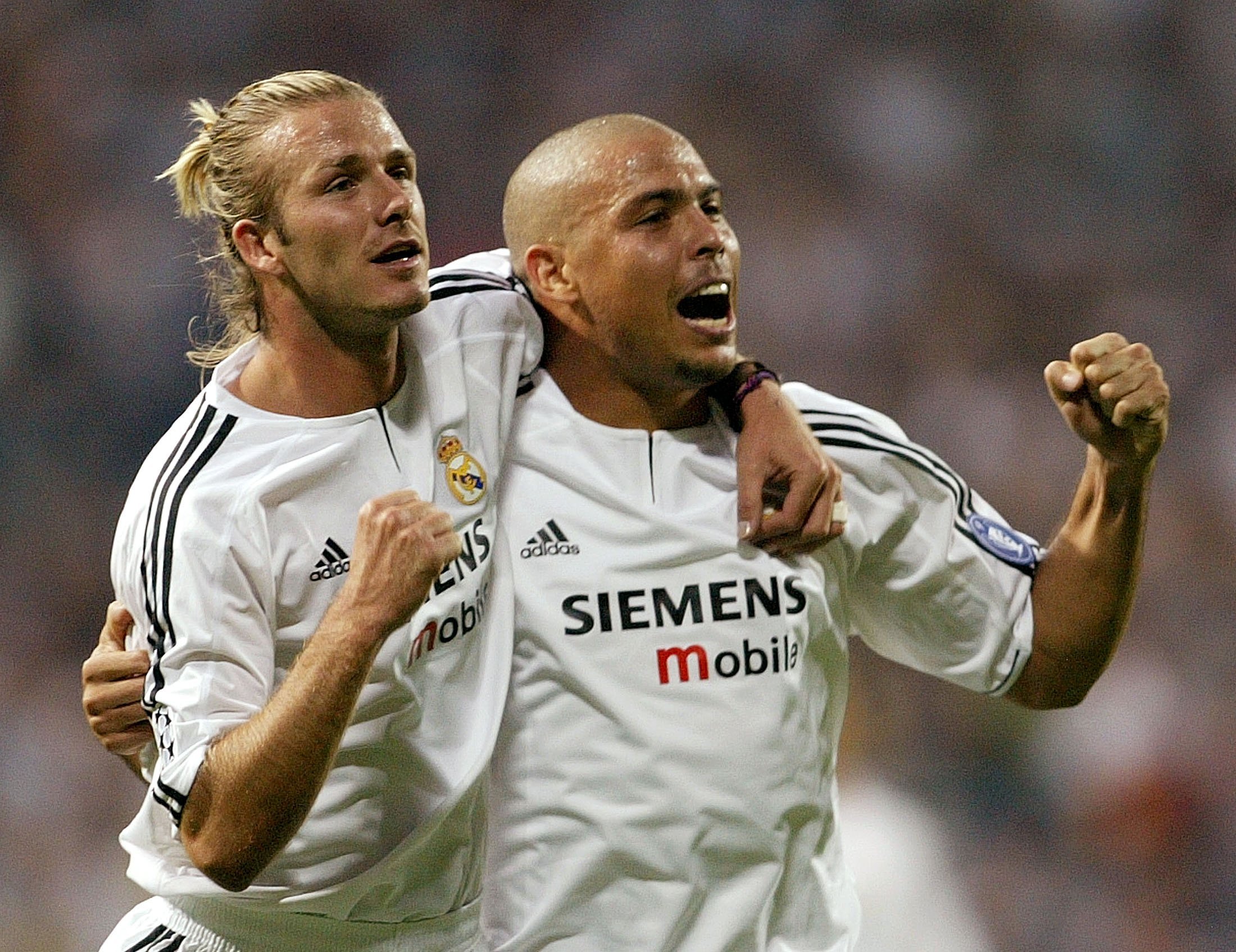 David Beckham și Ronaldo. Sursă foto: goal.com