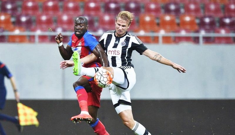 Ultimul meci jucat de FCSB împotriva unei echipe din Serbia. Sursă foto: uefa.com