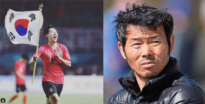 Heung-Min Son și tatăl său. Sursă foto: hopclear.com