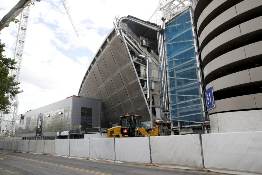 Fogotgrafie de la noul „Santiago Bernabeu”. Sursă foto: as.es