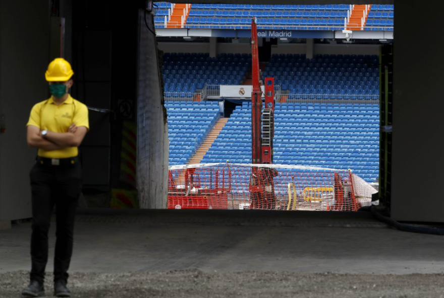 Fogotgrafie de la noul „Santiago Bernabeu”. Sursă foto: as.es