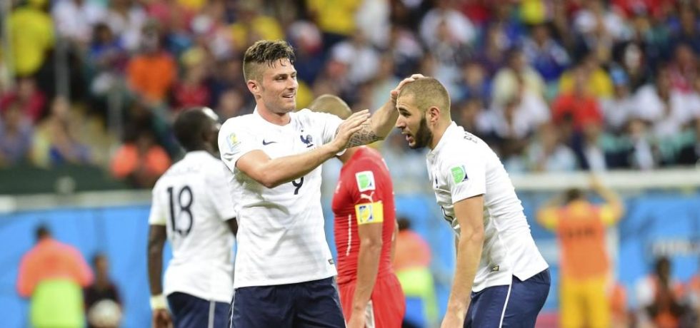 Giroud îi dă răspunsul lui Benzema. Sursă foto: goal.com