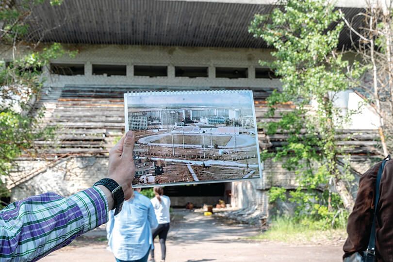 Stadionul din Cernobyl. Sursă foto: goal.com