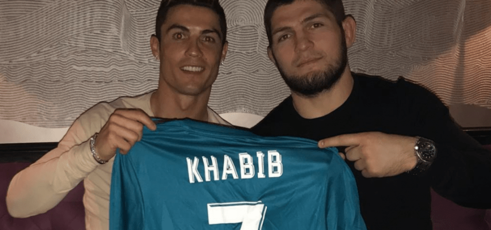 Mesajul lui Cristiano Ronaldo pentru Khabib Nurmagomedov. Sursă foto: goal.com