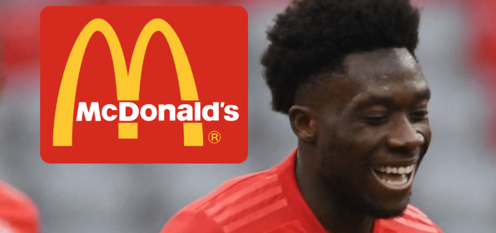 Răzbunarea lui Alphonso Davies pe McDonald's. Sursă foto: primul11.com