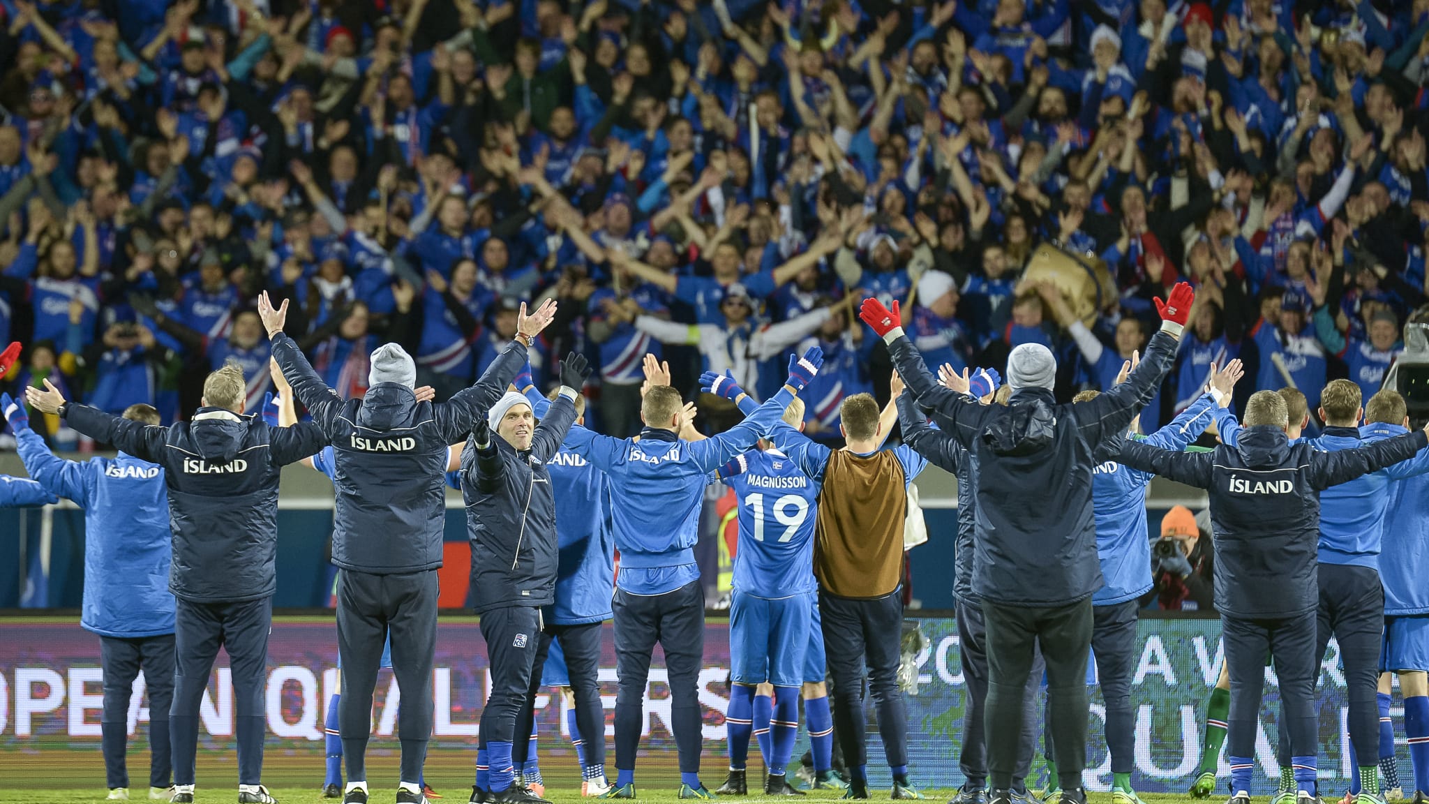 Jucătorii naționalei Islandei. Sursă foto: goal.com