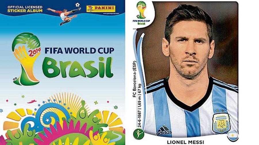 Albumul Panini de la Campionatul Mondial din 2014. Sursă foto: financialtimes.com