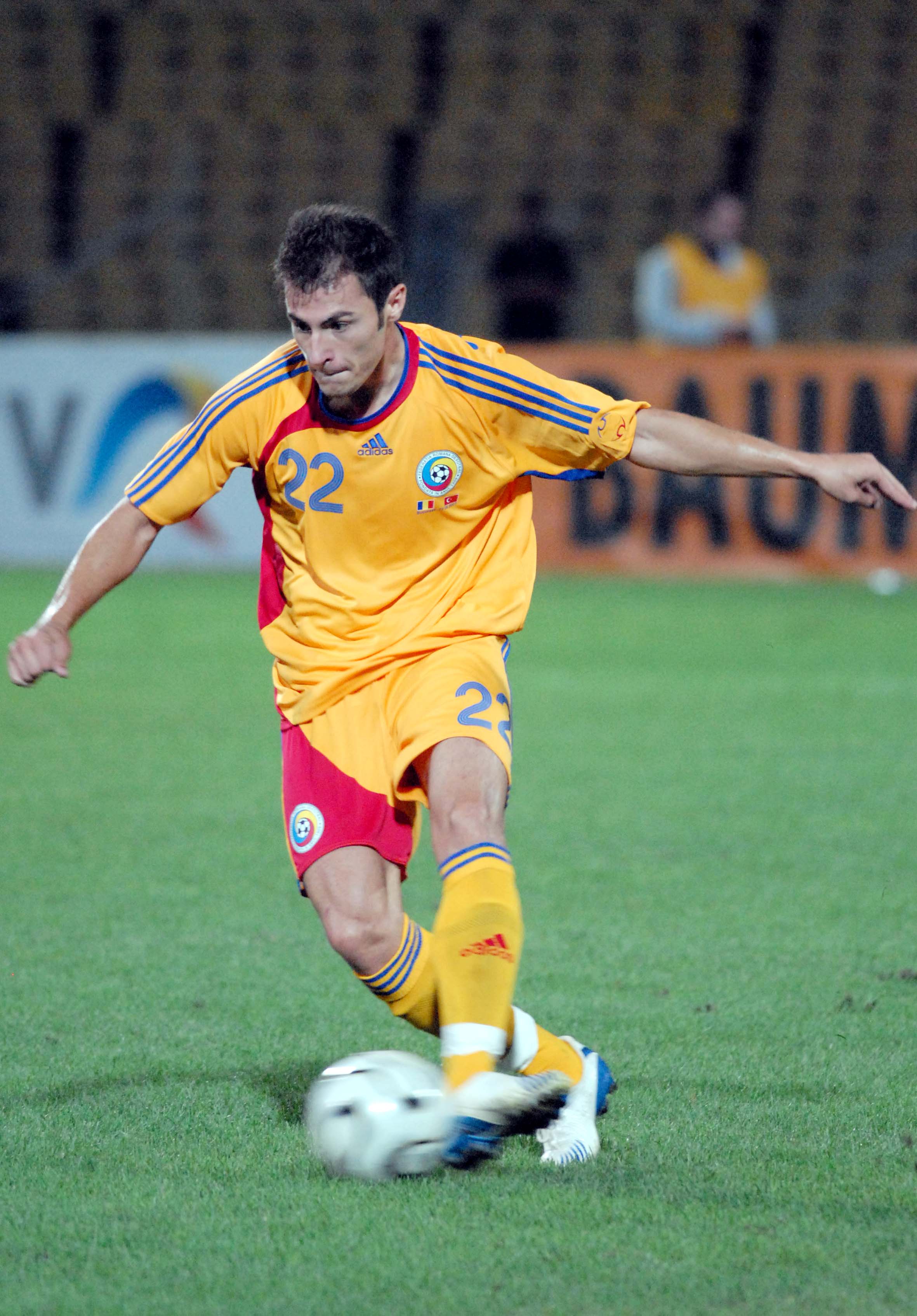 Radu Stefan în naționala României. Sursă foto: sportpictures.eu