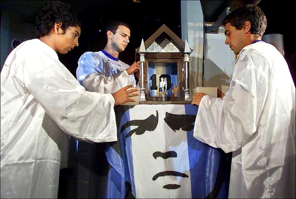 Biserica lui Maradona. Sursă foto: goal.com