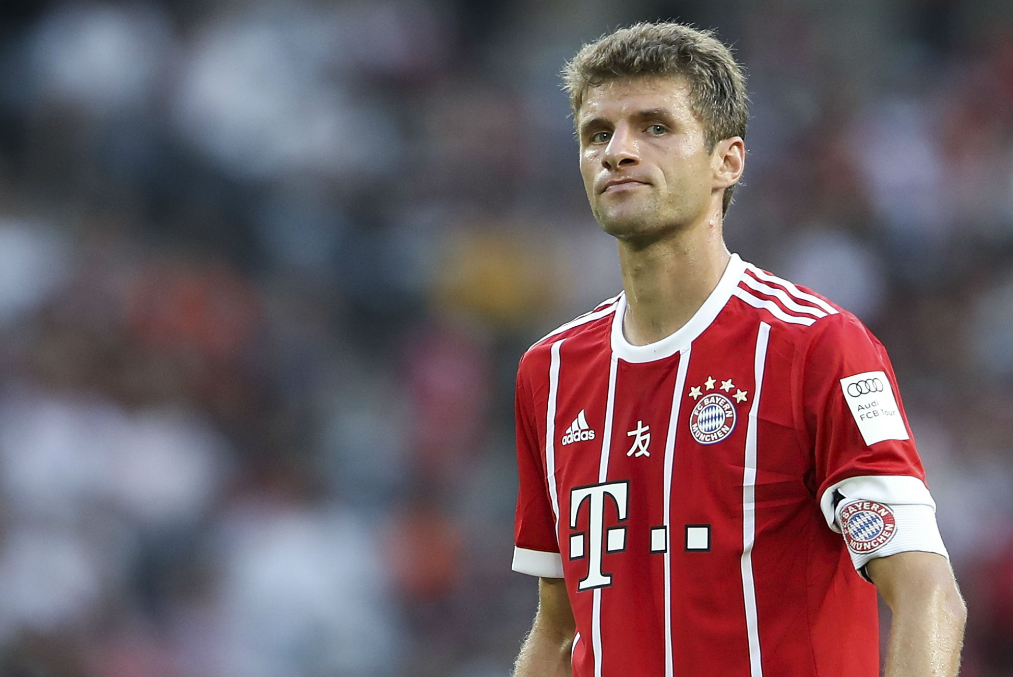 Thomas Muller, amuzant înainte de Bayern Munchen - Barcelona. Sursă foto: goal.com