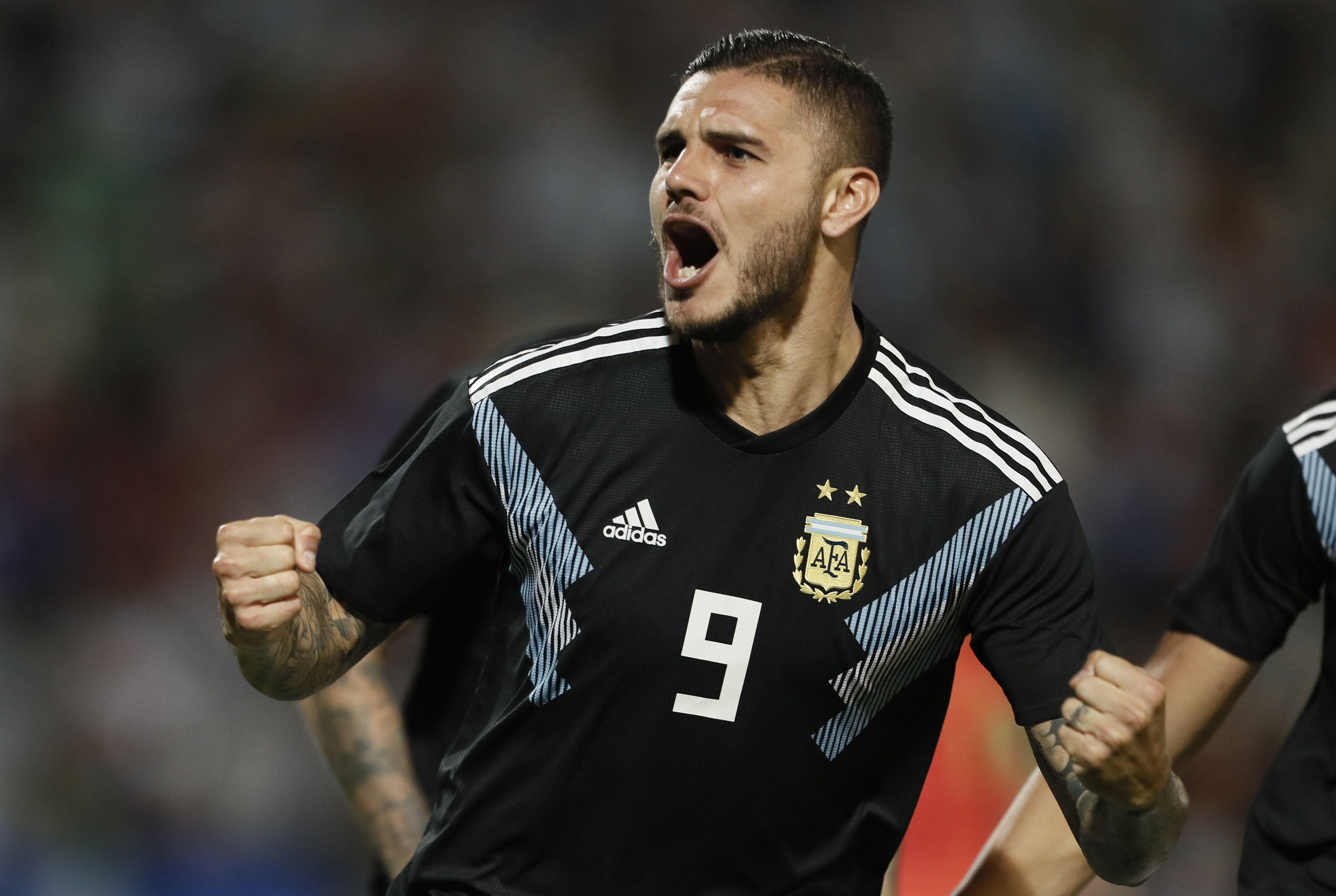 Mauro Icardi în naționala Argentinei. Sursă foto: goal.com