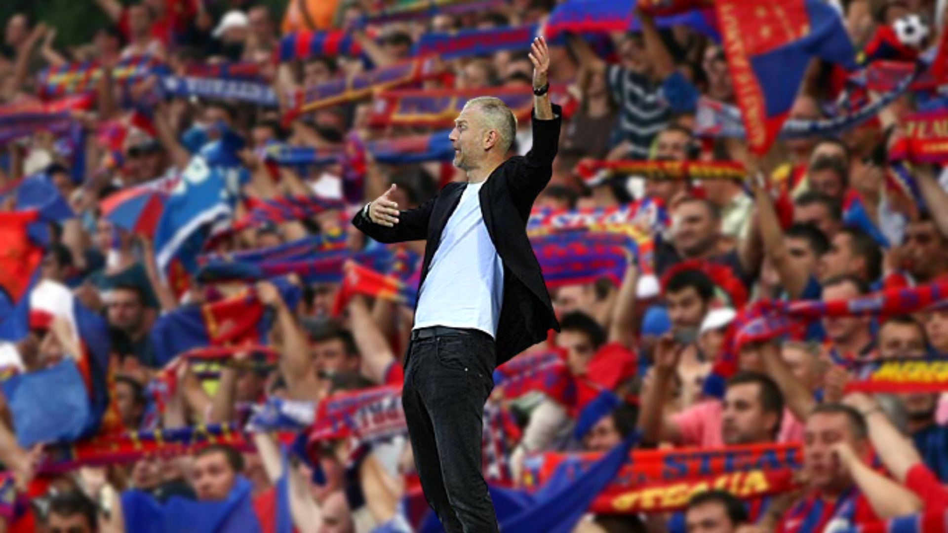 „Nu mă dezic niciodată de culorile roș-albastre!”. Sursă foto: primul11.com