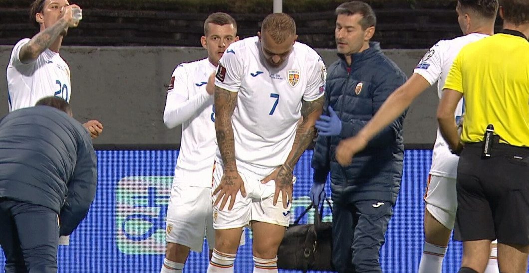 Denis Alibec are ruptură musculară. Cât stă pe bară. Sursă foto: gsp.ro