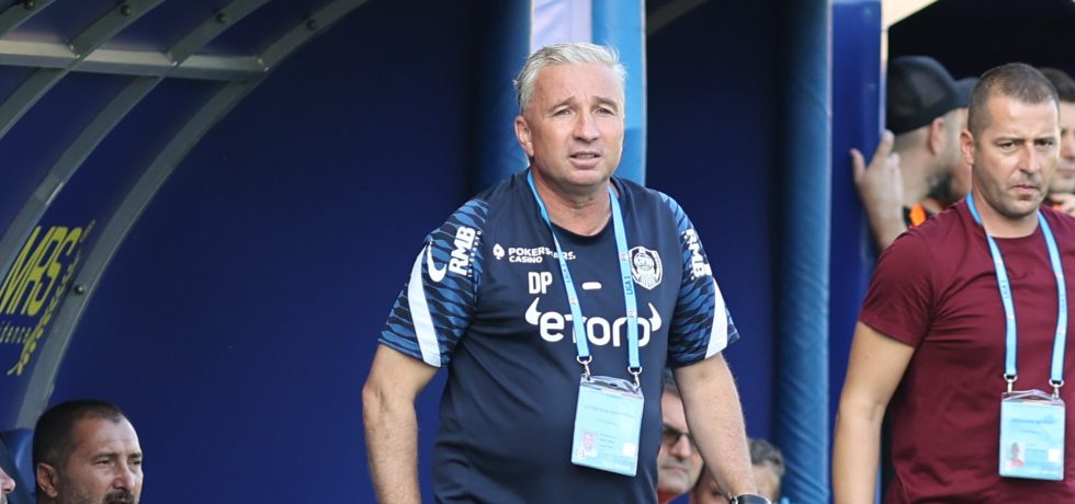Dan Petrescu, îngândurat înainte de CFR Cluj – Șahtior Soligorsk. Sursă foto: sportpictures.eu