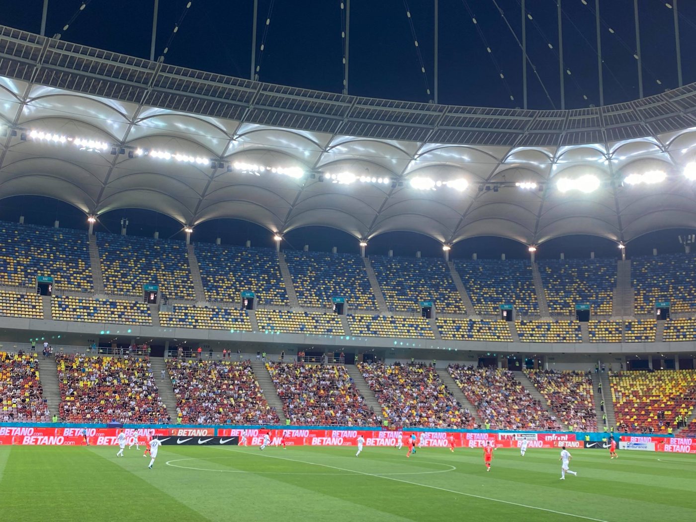 FCSB, părăsită de fani în Conference League la meciul cu Silkeborg. Sursă foto: gsp.ro