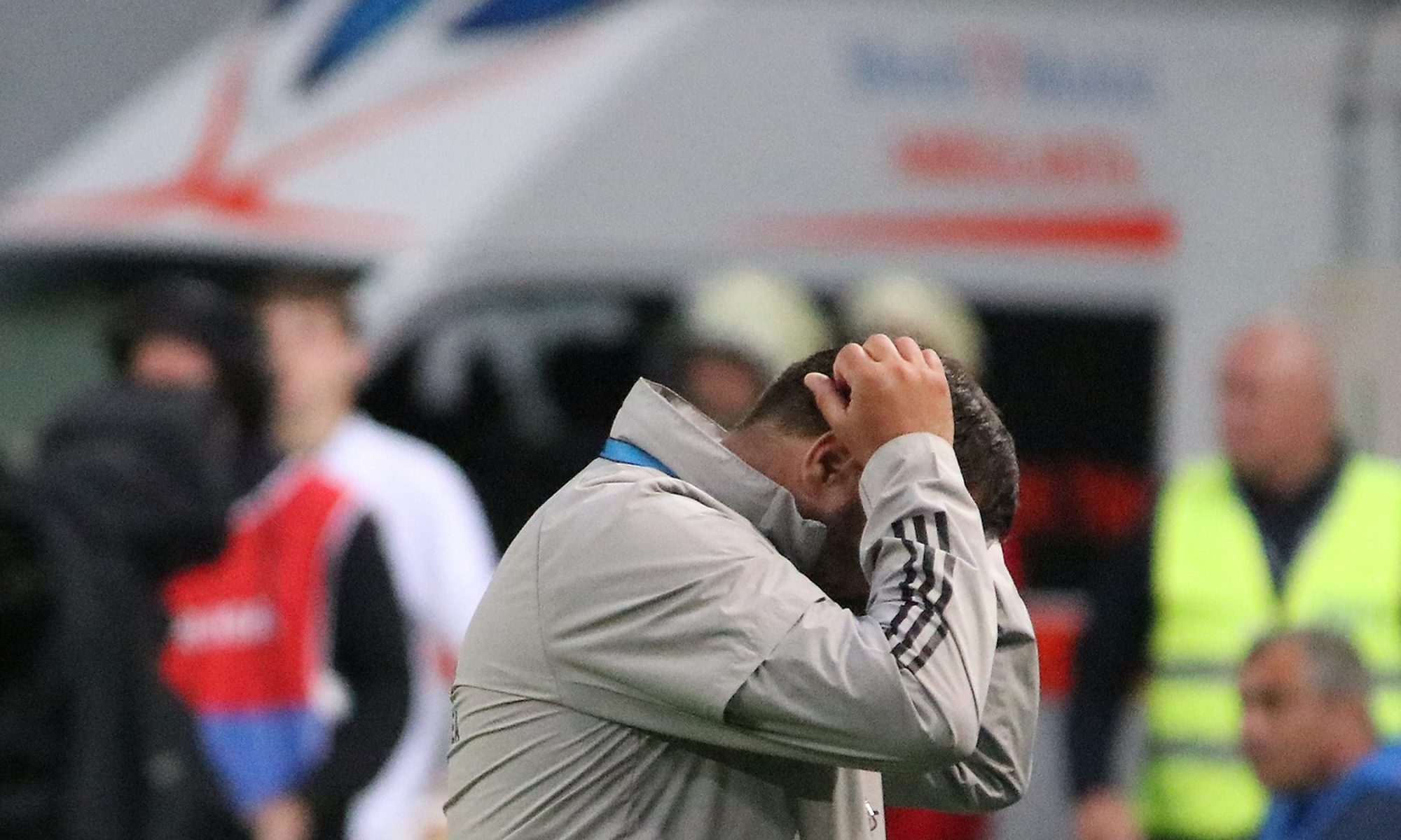 Marius Croitoru, cu ochii în lacrimi la finalul FC U Craiova – Chindia. Sursă foto: sportpictures.eu
